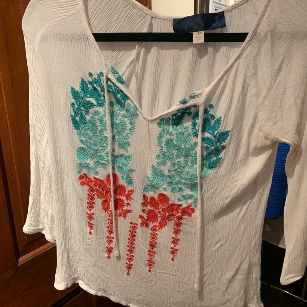 Francesca’s Lace Blouse Size M